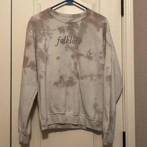 Taylor Swift Folklore Tied Dye Sweatshirt